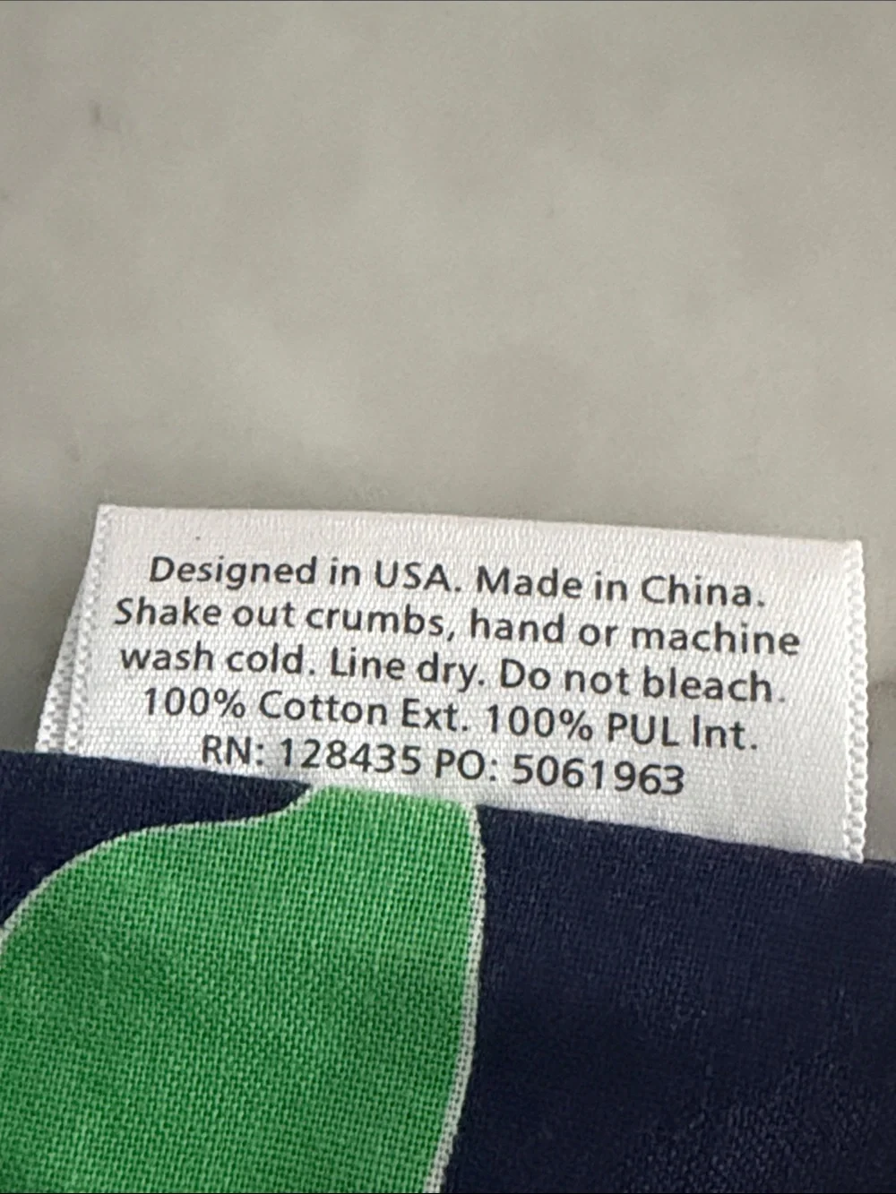 Itzy Ritzy Navy and Green Whale Snack Pouch